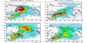 東アジア起源の大気汚染物質の北極域への輸送経路とメカニズム