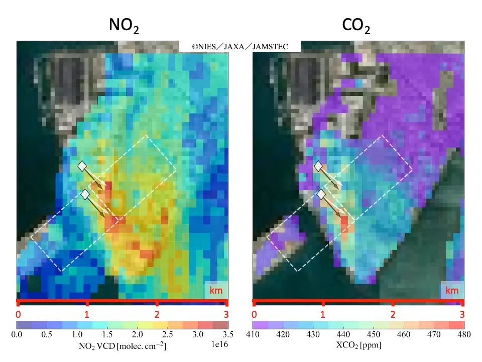 大気汚染物質（NO2）との同時観測により燃焼由来のCO2排出量を精度よく推定する新手法を開発